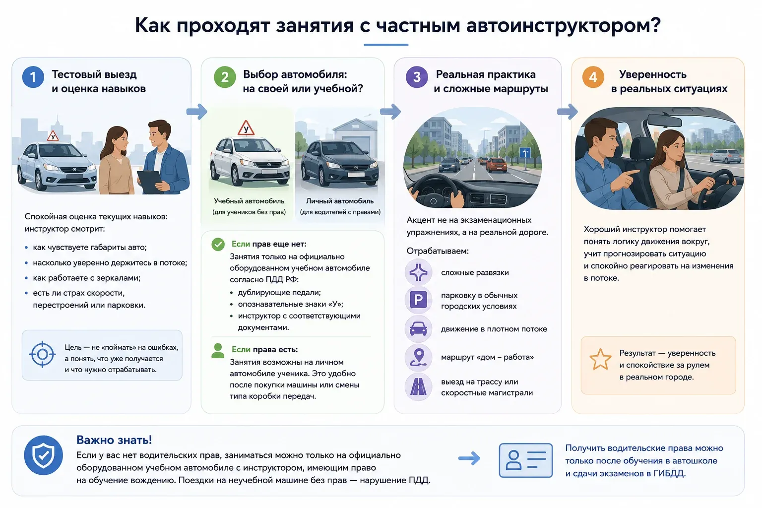 Как проходят занятия с частным инструктором