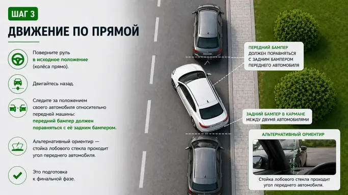 Шаг 3: Движение по прямой
